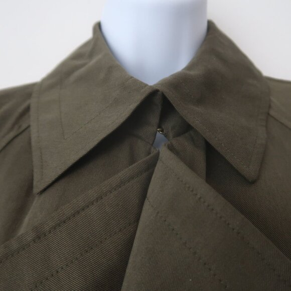 Babaton Trench Coat Green Size Medium Aritzia NWT - Picture 5 of 12